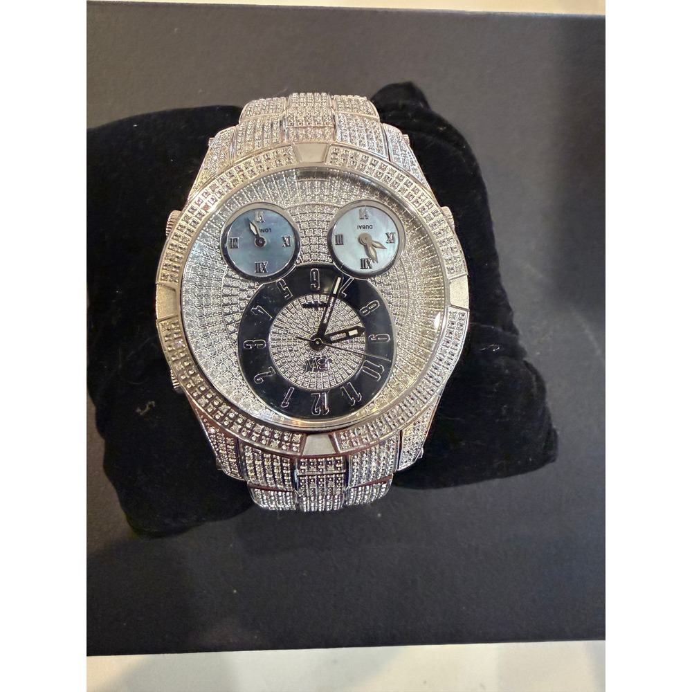 Jbw Men's Jet Setter Diamond Stainless Steel Watch - Pre-Owned